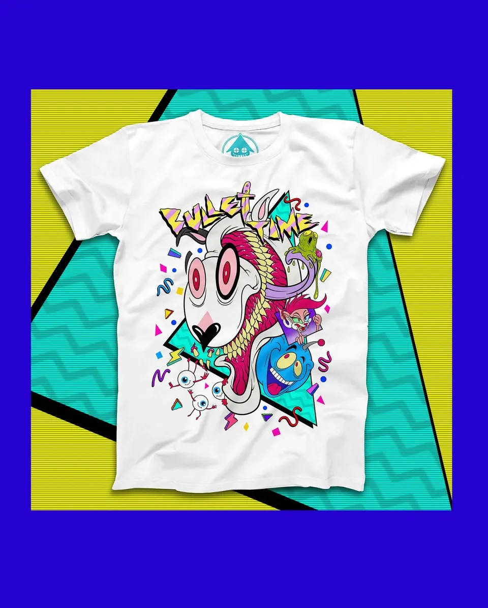Bullet Time T-Shirt by Alex Pardee. Email to order.